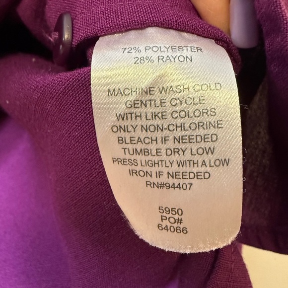 TravelSmith Purple Pullover Tunic Blouse Wrinkle Resistant Women’s Size Medium - Picture 8 of 10